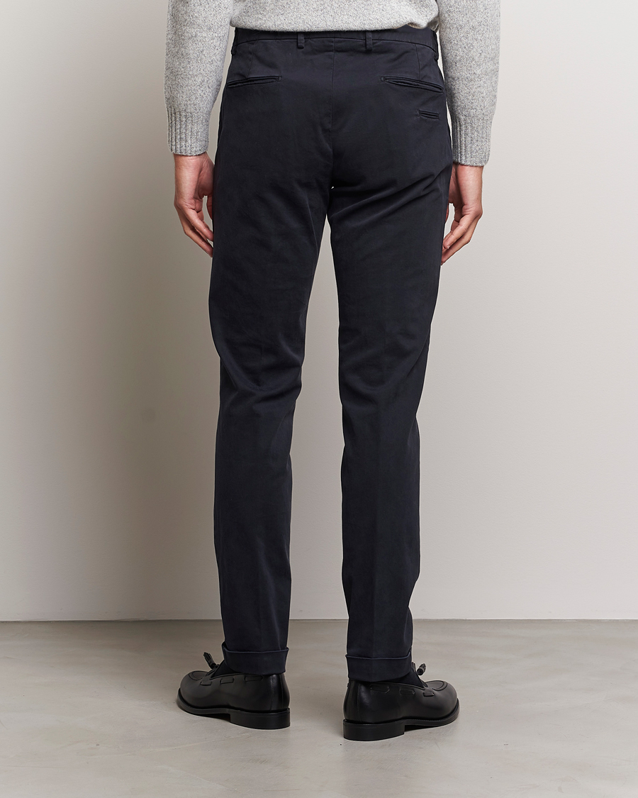 Herr | Byxor | Briglia 1949 | Slim Fit Cotton Stretch Chino Navy