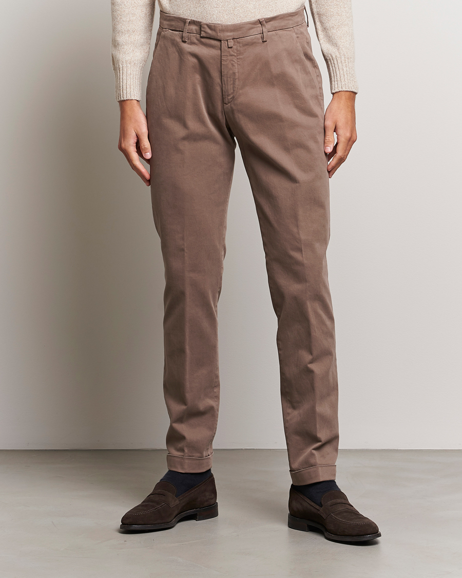 Herr |  | Briglia 1949 | Slim Fit Cotton Stretch Chino Taupe