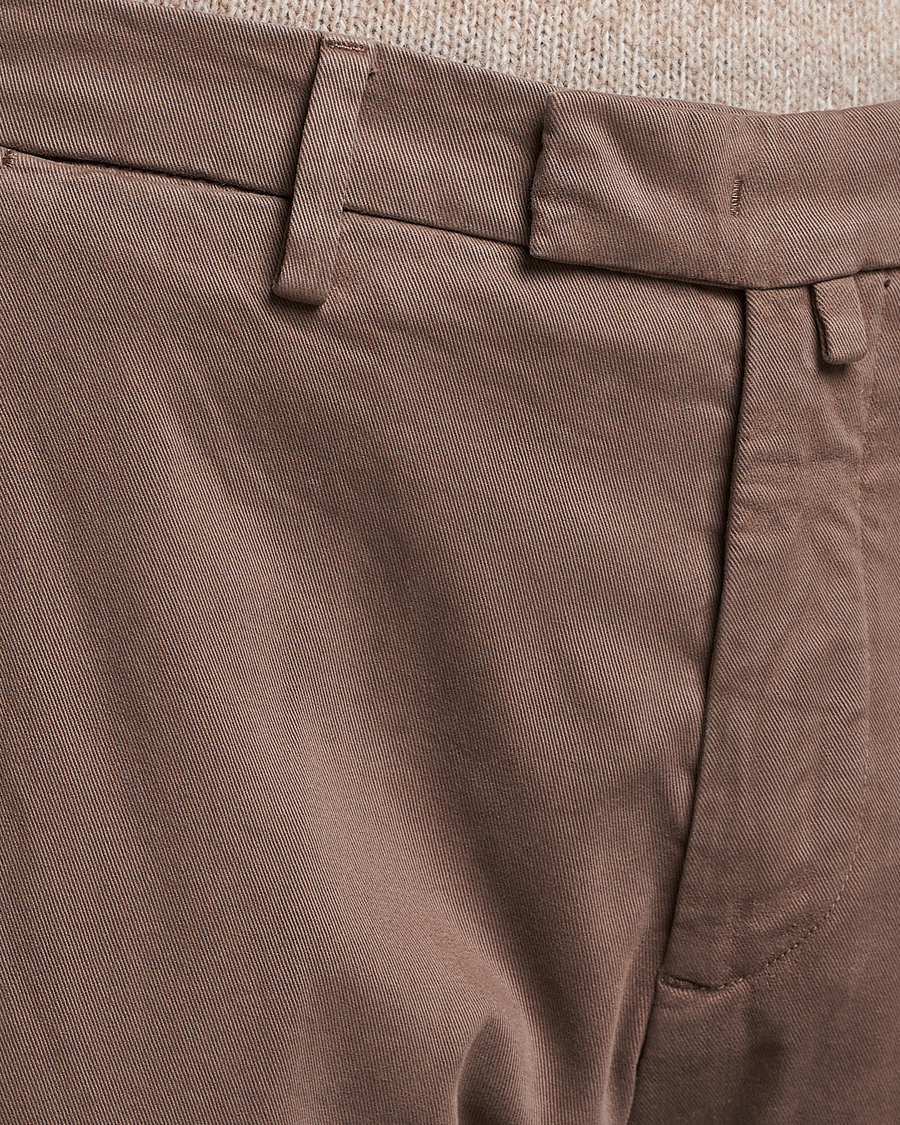 Herr | Byxor | Briglia 1949 | Slim Fit Cotton Stretch Chino Taupe