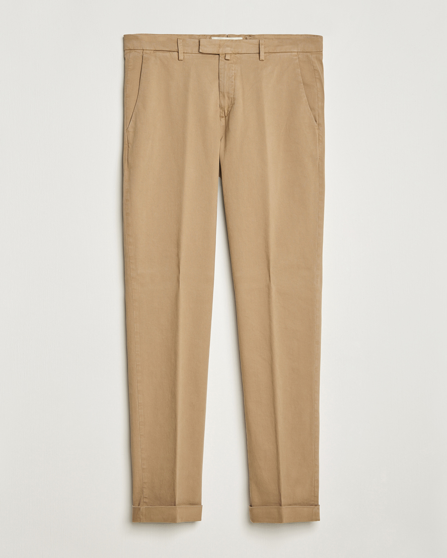 Herr | Chinos | Briglia 1949 | Slim Fit Cotton Stretch Chino Beige