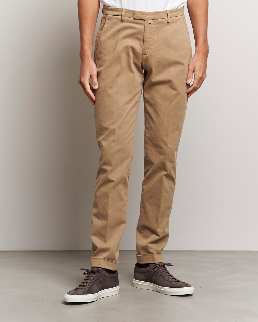 Herr | Briglia 1949 | Briglia 1949 | Slim Fit Cotton Stretch Chino Beige