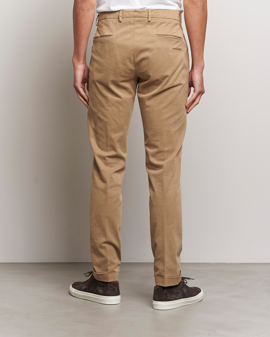Herr | Byxor | Briglia 1949 | Slim Fit Cotton Stretch Chino Beige