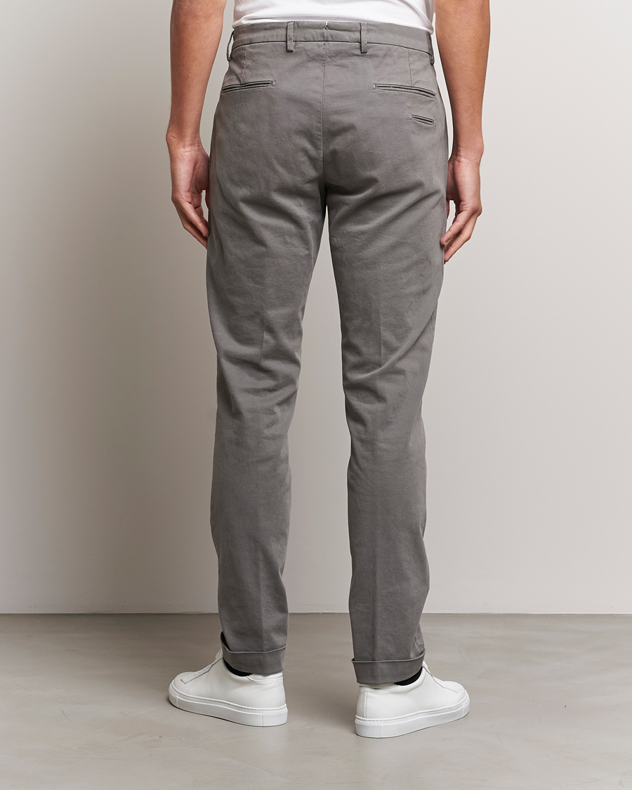 Herr | Byxor | Briglia 1949 | Slim Fit Cotton Stretch Chino Grey