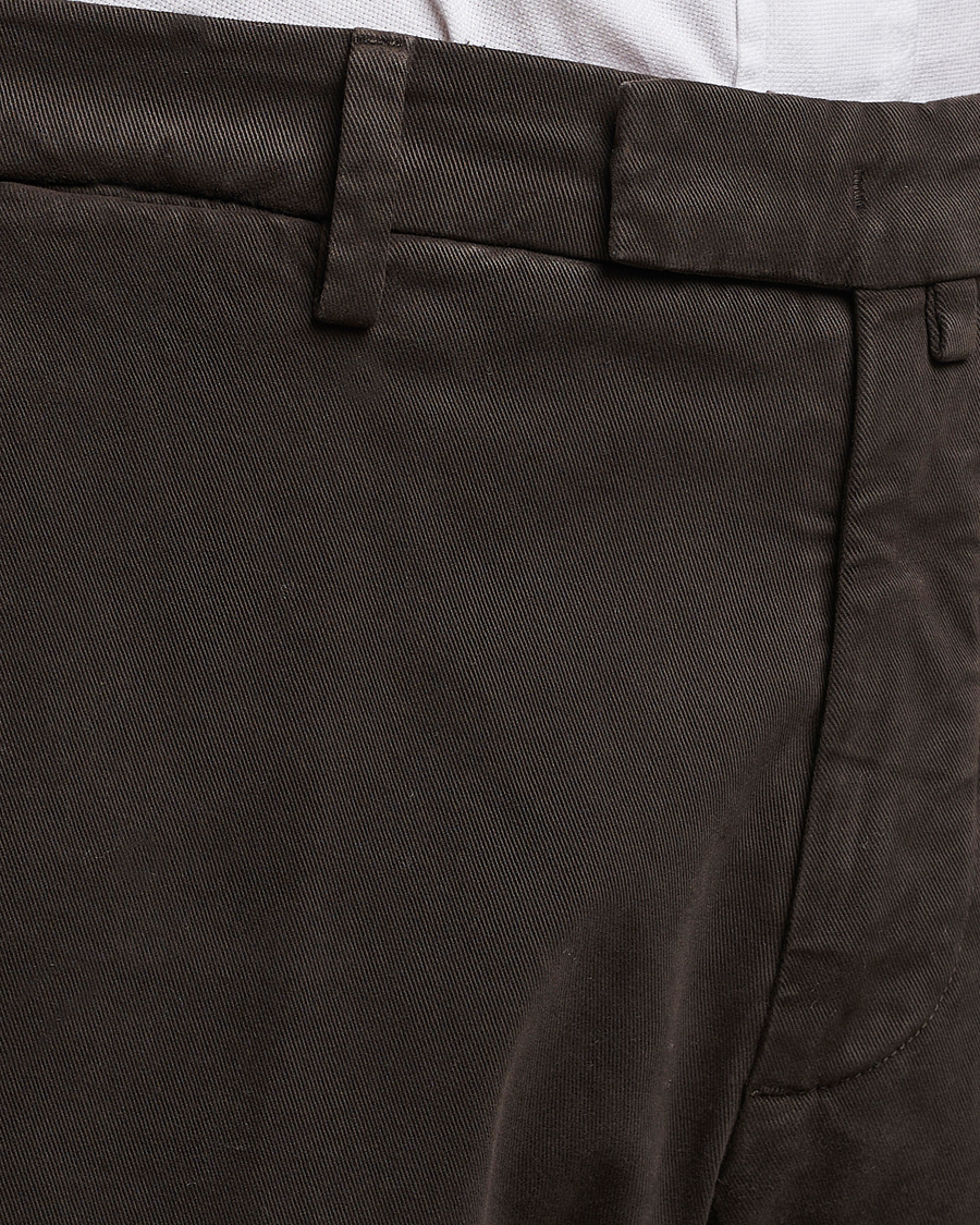 Herr | Byxor | Briglia 1949 | Slim Fit Cotton Stretch Chino Dark Brown