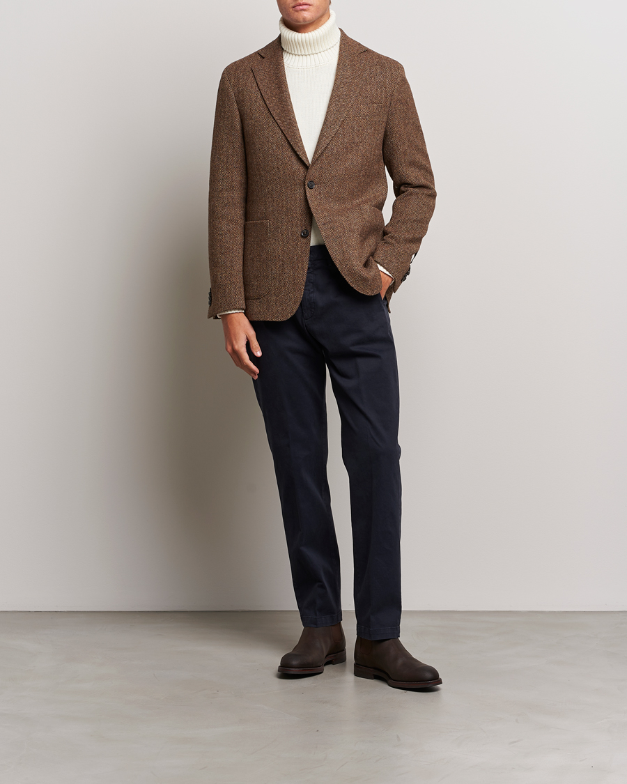 Herr | Byxor | Briglia 1949 | Soho Tailored Easy Fit Chino Navy