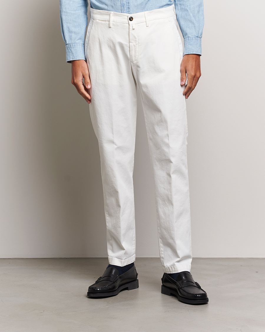 Herr | Byxor | Briglia 1949 | Soho Tailored Easy Fit Chino Off White