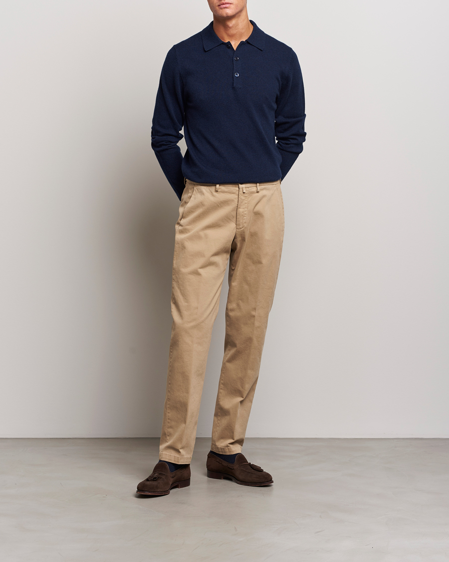 Herr | Byxor | Briglia 1949 | Soho Tailored Easy Fit Chino Beige