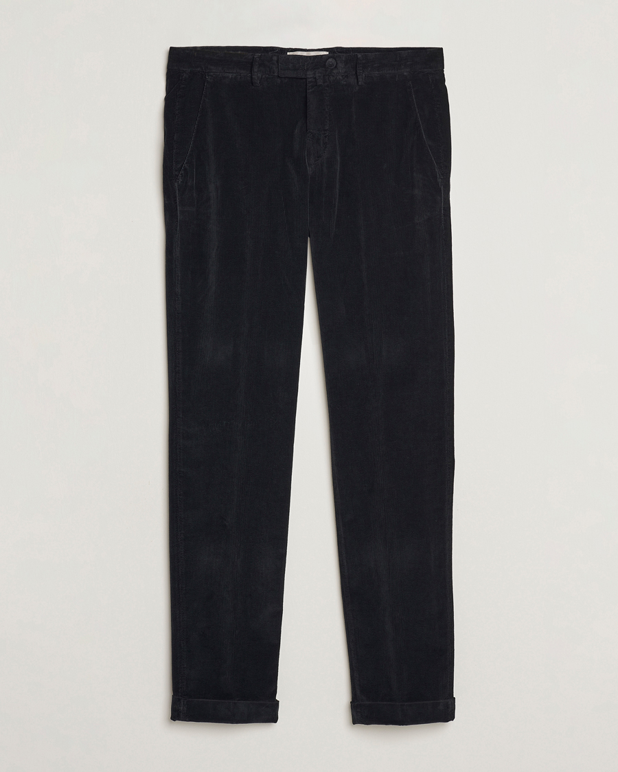 Herr | Briglia 1949 | Briglia 1949 | Slim Fit Corduroy Trousers Black