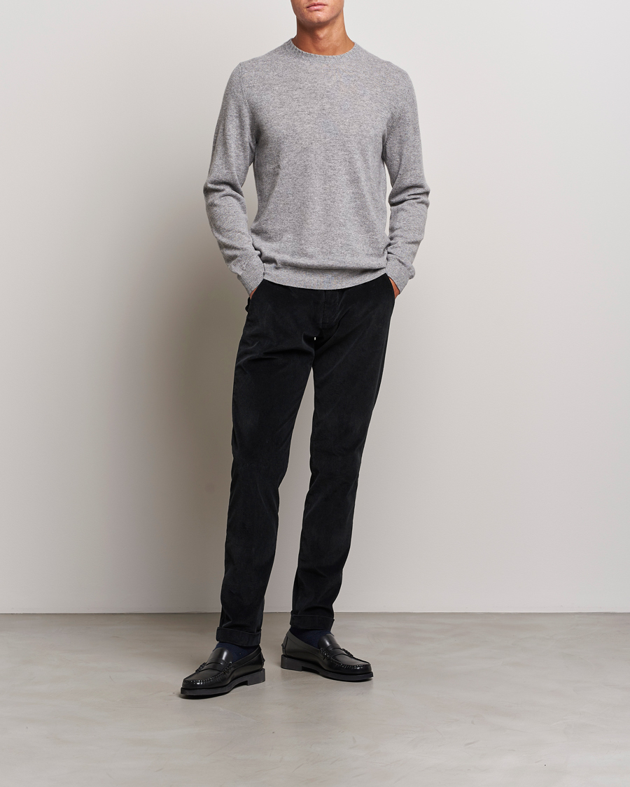 Herr | Byxor | Briglia 1949 | Slim Fit Corduroy Trousers Black