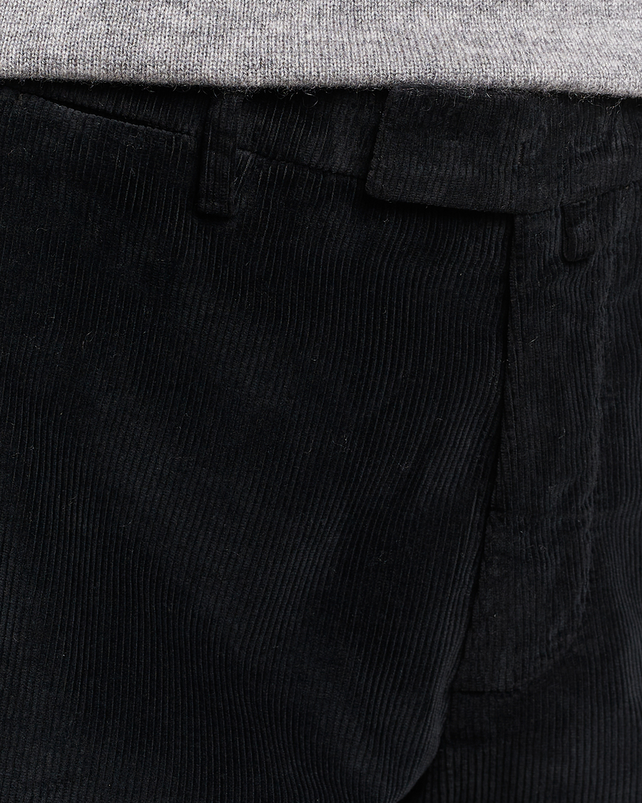 Herr | Byxor | Briglia 1949 | Slim Fit Corduroy Trousers Black