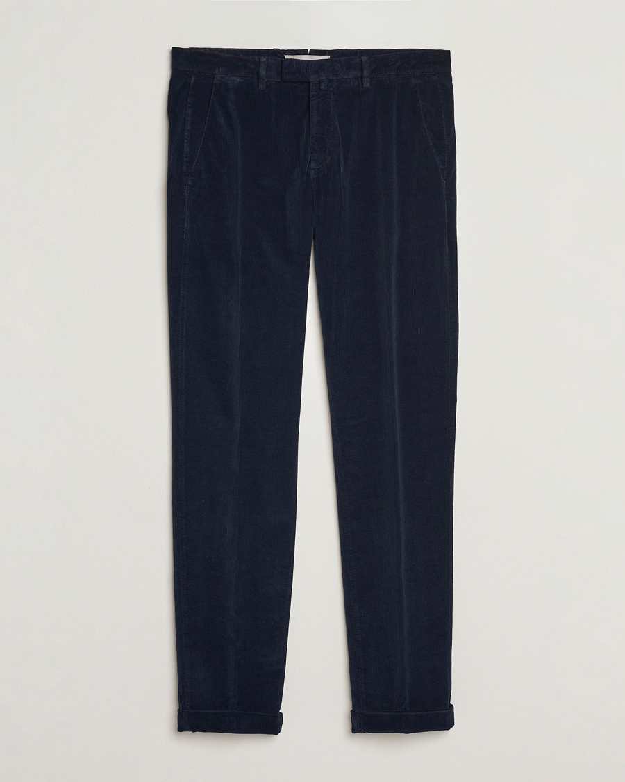 Herr | Byxor | Briglia 1949 | Slim Fit Corduroy Trousers Navy