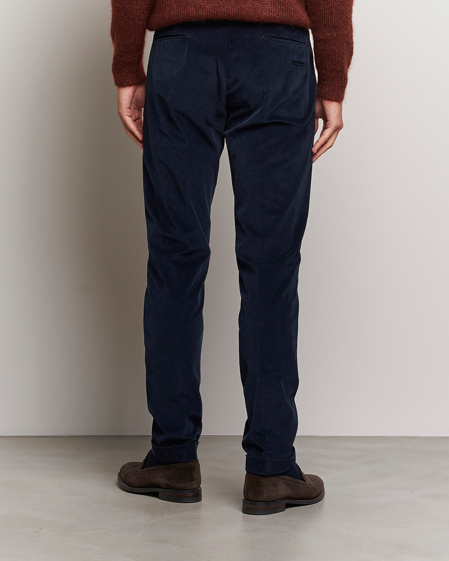 Herr | Byxor | Briglia 1949 | Slim Fit Corduroy Trousers Navy