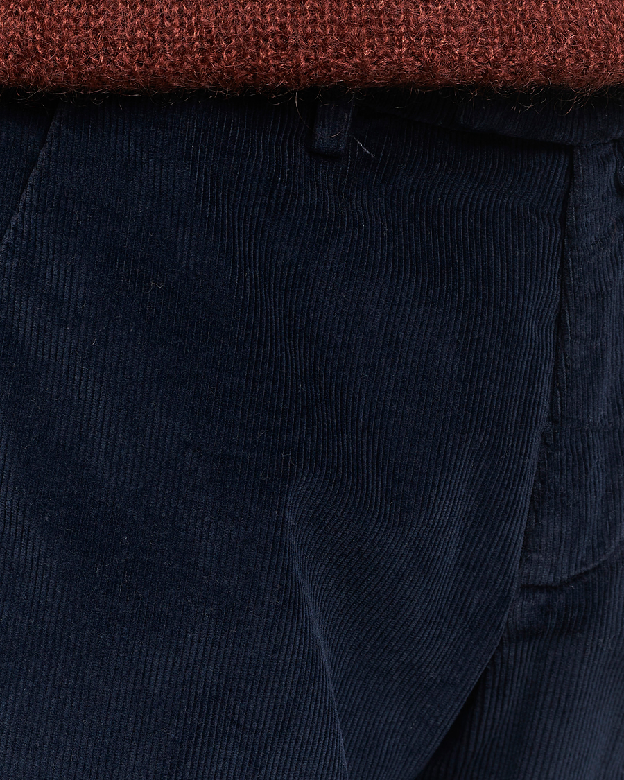 Herr | Byxor | Briglia 1949 | Slim Fit Corduroy Trousers Navy