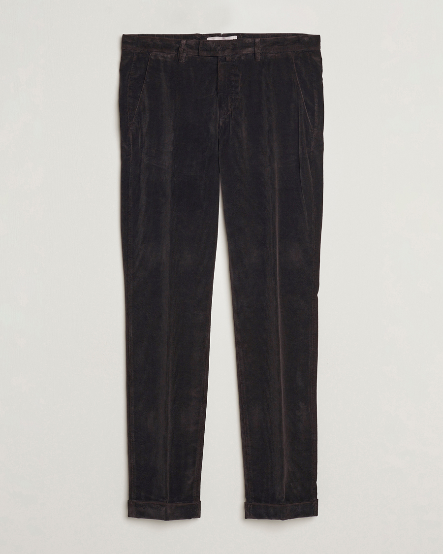 Herr | Briglia 1949 | Briglia 1949 | Slim Fit Corduroy Trousers Dark Brown