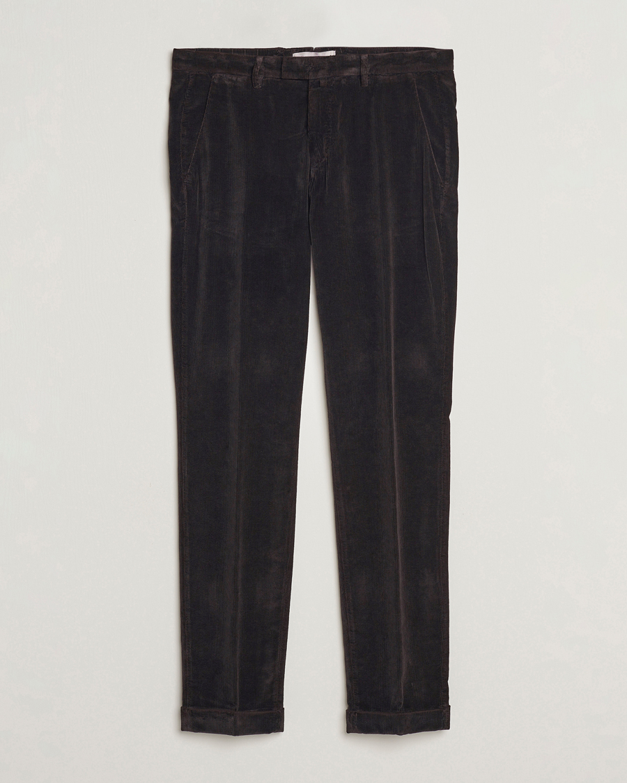 Herr | Byxor | Briglia 1949 | Slim Fit Corduroy Trousers Dark Brown