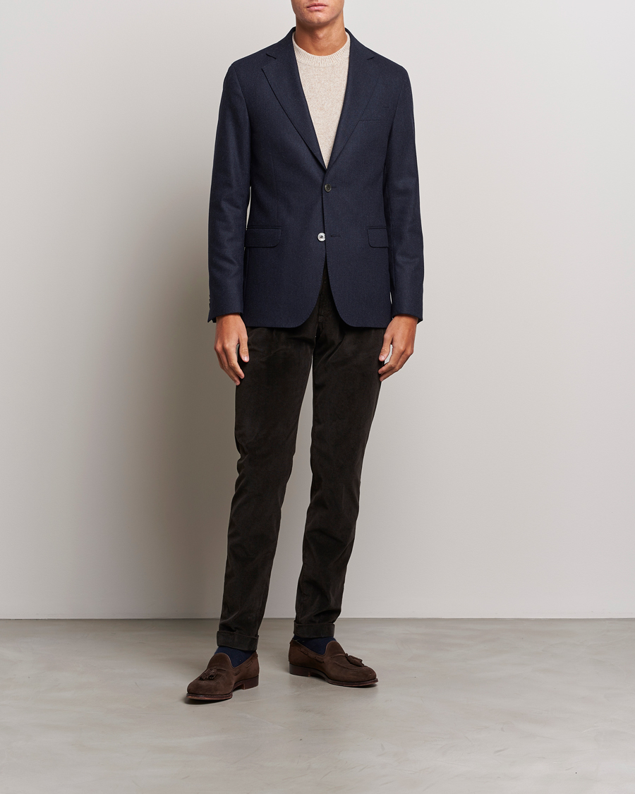 Herr | Byxor | Briglia 1949 | Slim Fit Corduroy Trousers Dark Brown