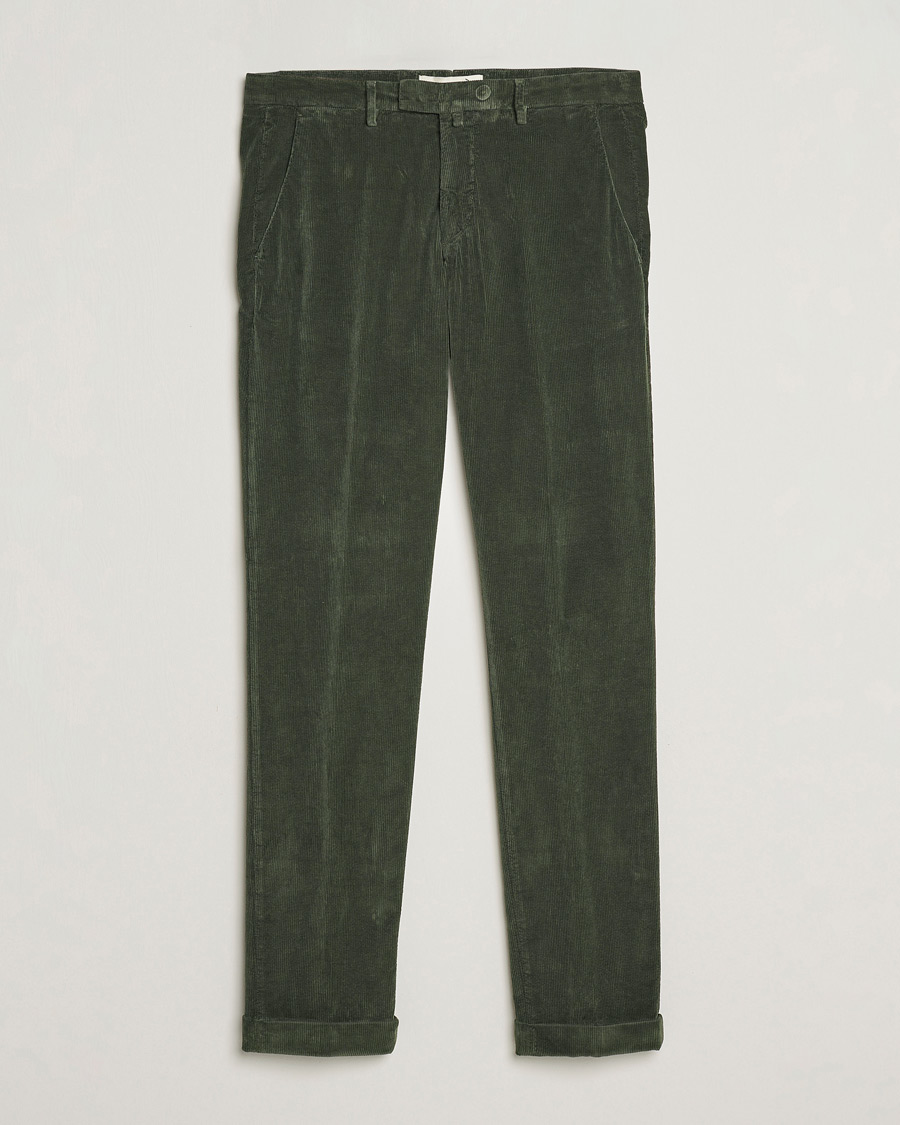 Herr | Briglia 1949 | Briglia 1949 | Slim Fit Corduroy Trousers Dark Green