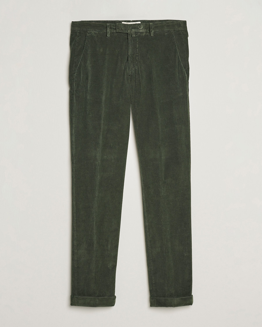 Herr | Byxor | Briglia 1949 | Slim Fit Corduroy Trousers Dark Green