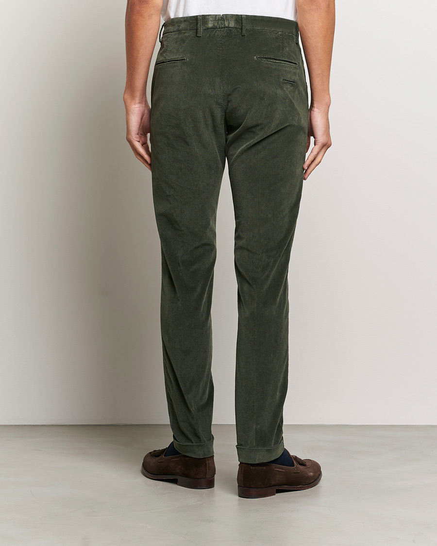 Herr | Byxor | Briglia 1949 | Slim Fit Corduroy Trousers Dark Green