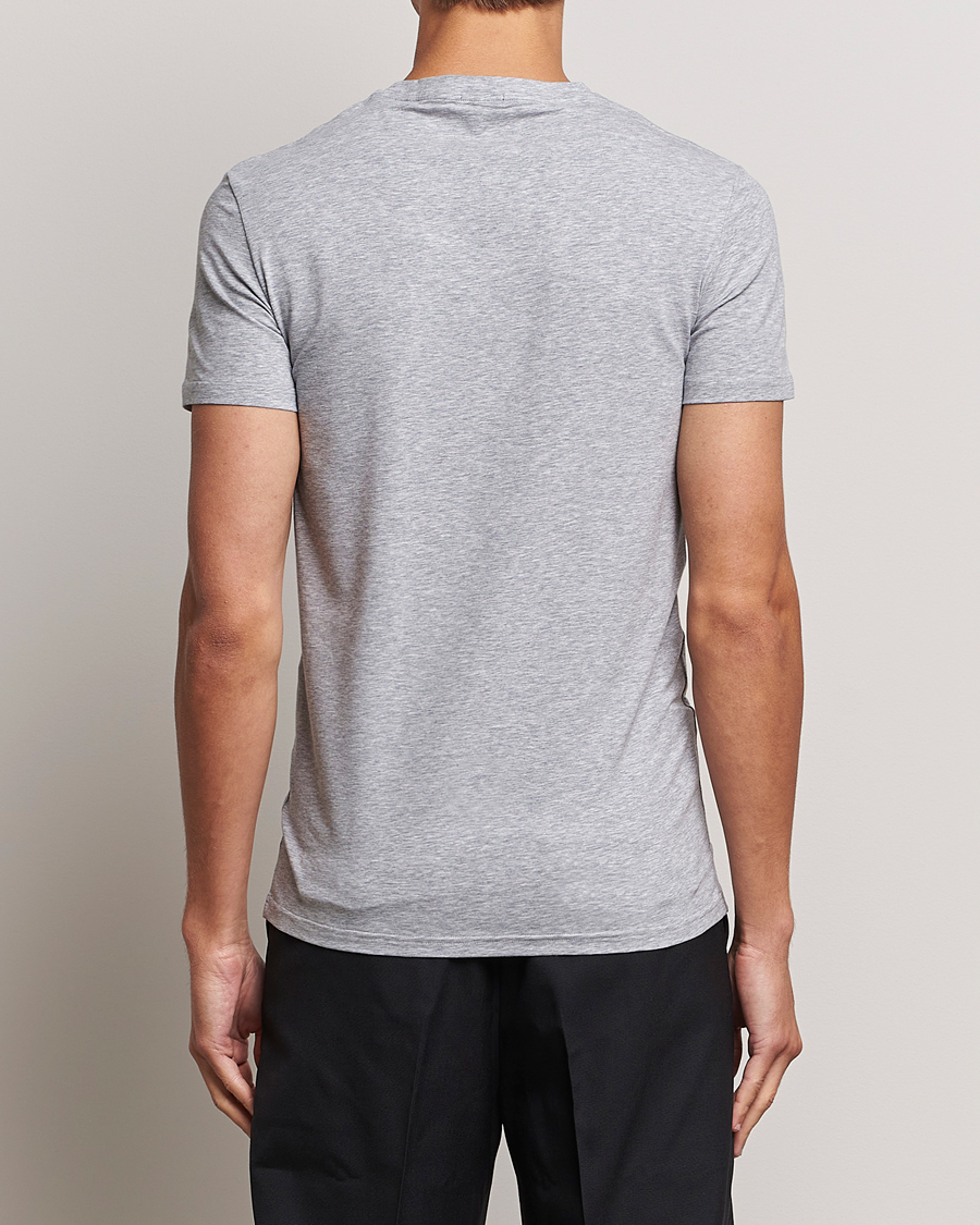 Herr | T-Shirts | Zegna | Stretch Cotton Round Neck T-Shirt Grey Melange