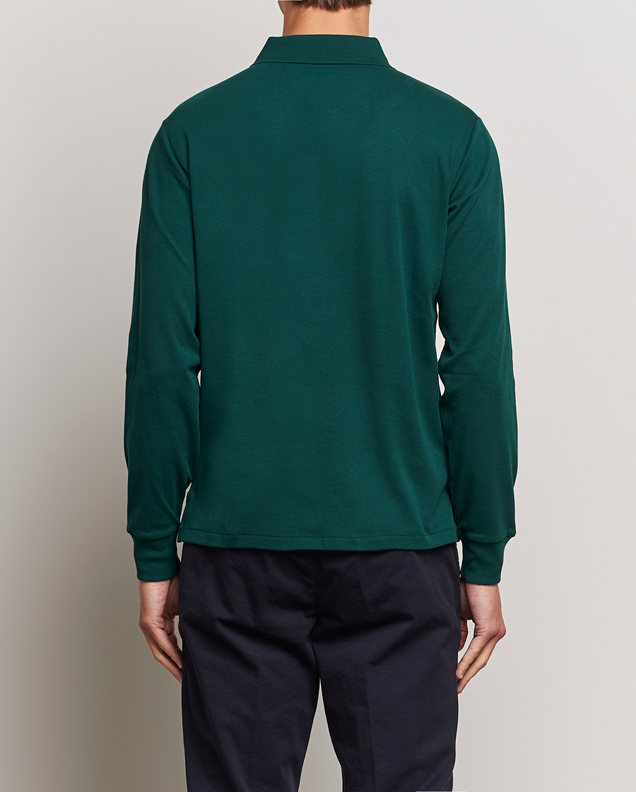 Herr | Tröjor | Polo Ralph Lauren | Luxury Pima Cotton Long Sleeve Polo Hunt Club Green