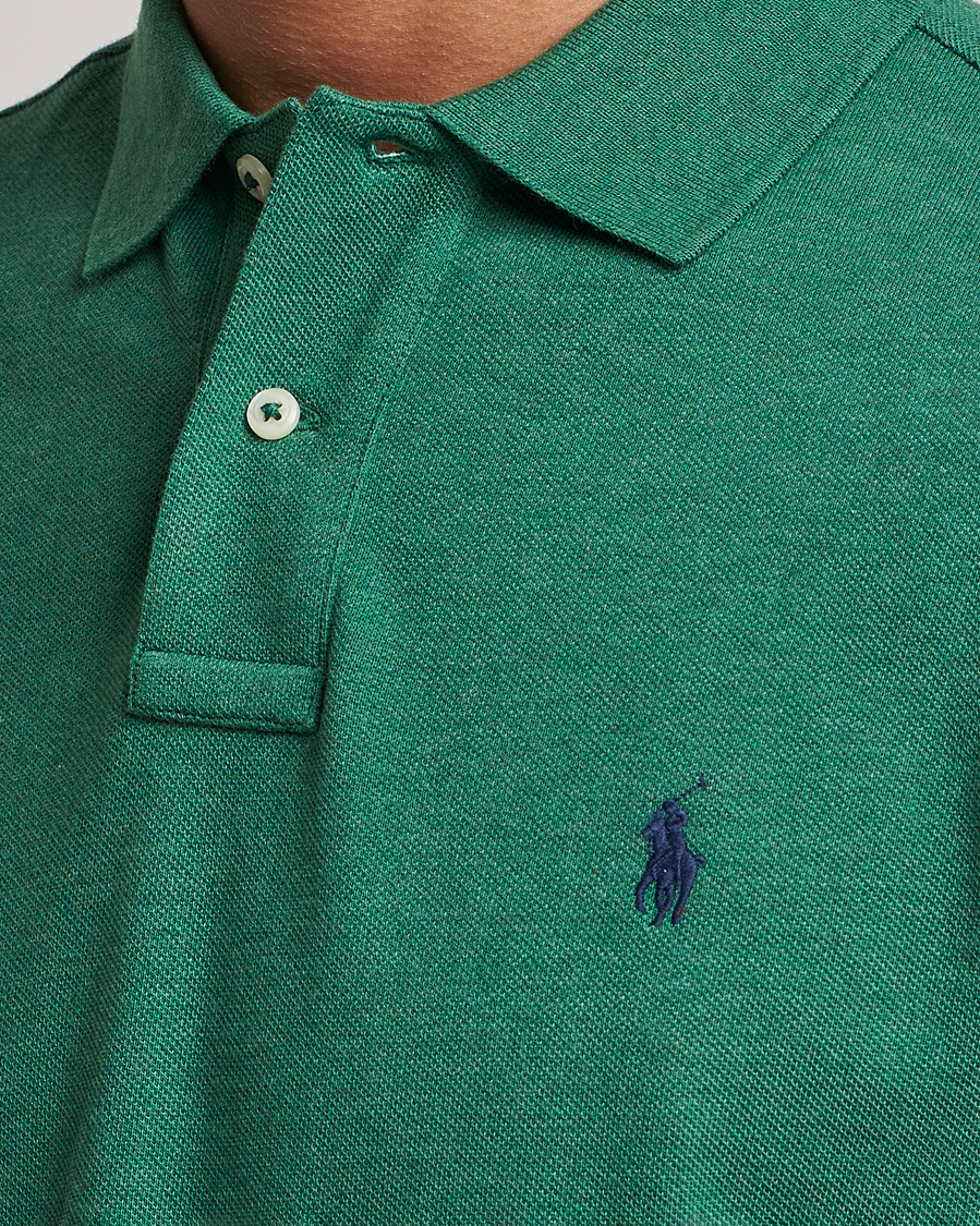 Herr | Pikéer | Polo Ralph Lauren | Custom Slim Fit Polo Green Heather
