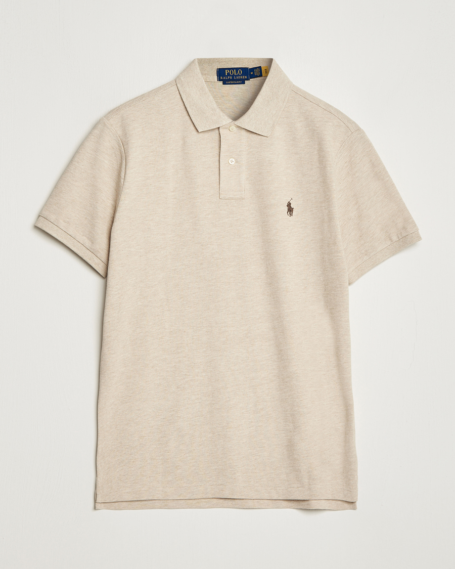 Herr | Pikéer | Polo Ralph Lauren | Custom Slim Fit Polo Expedition Dune Heather