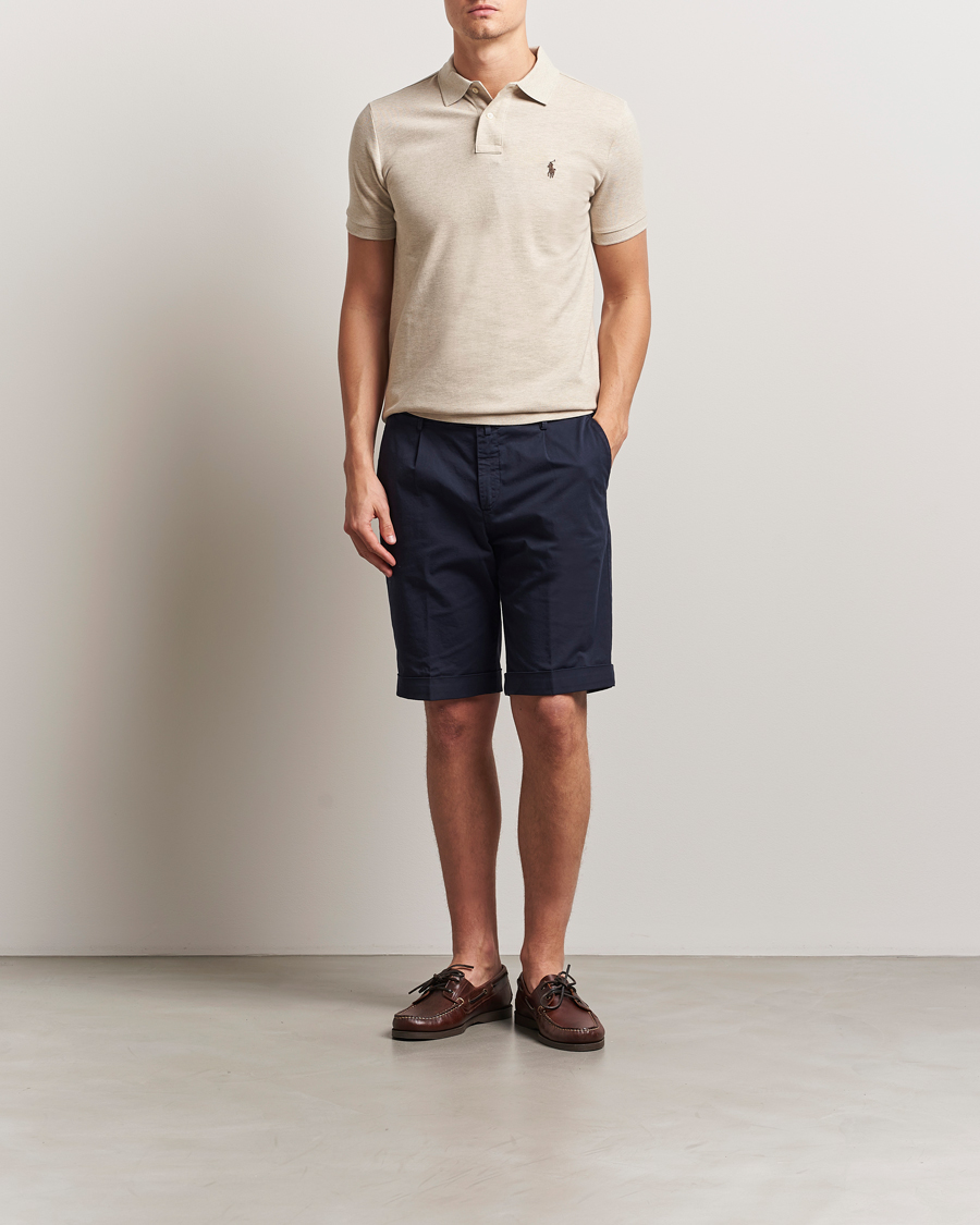 Herr | Pikéer | Polo Ralph Lauren | Custom Slim Fit Polo Expedition Dune Heather