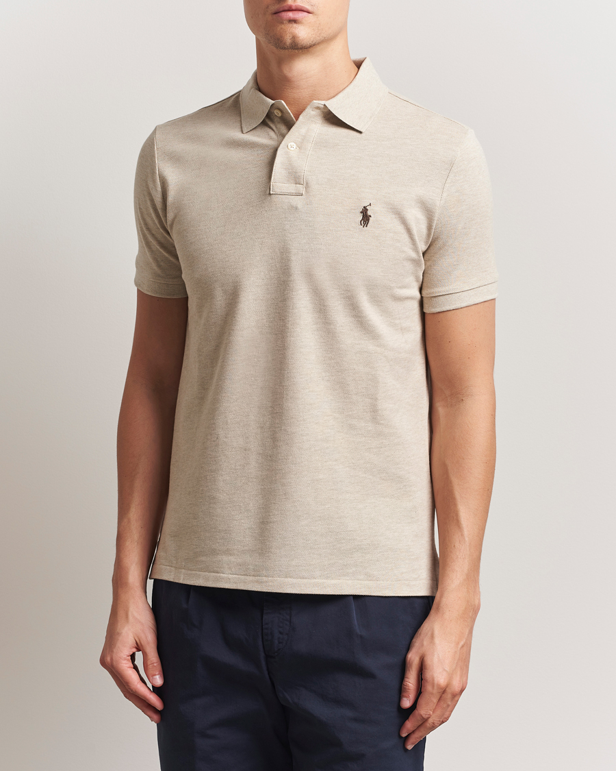 Herr | Polo Ralph Lauren | Polo Ralph Lauren | Custom Slim Fit Polo Expedition Dune Heather