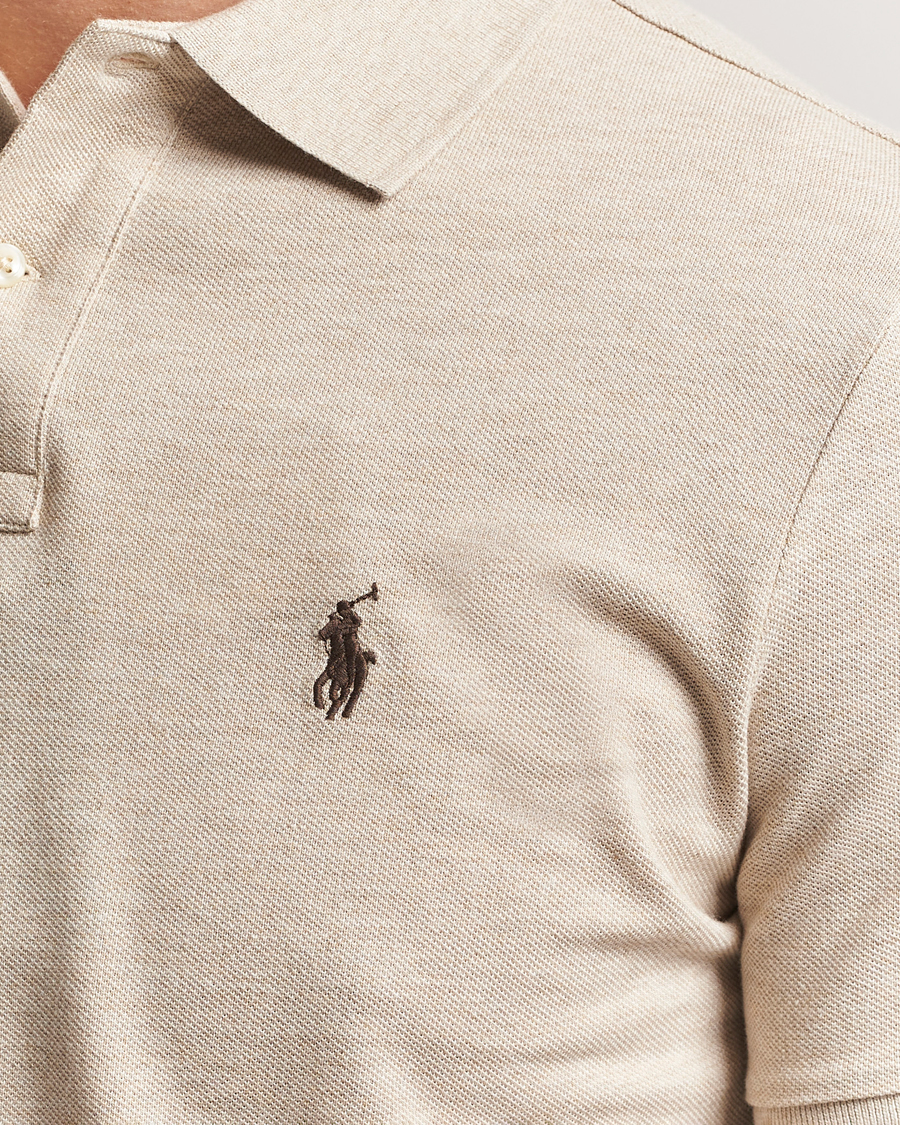 Herr | Pikéer | Polo Ralph Lauren | Custom Slim Fit Polo Expedition Dune Heather