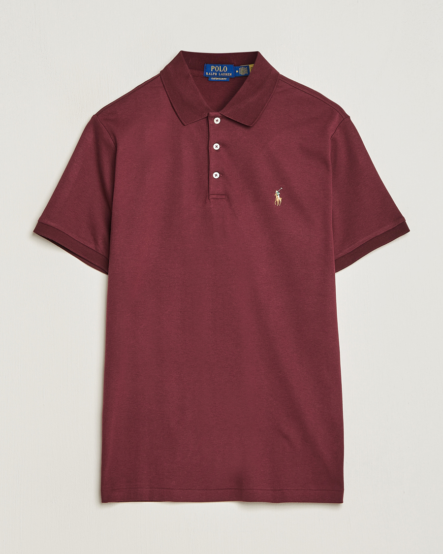 Herr | Pikéer | Polo Ralph Lauren | Luxury Pima Cotton Polo Harvard Wine
