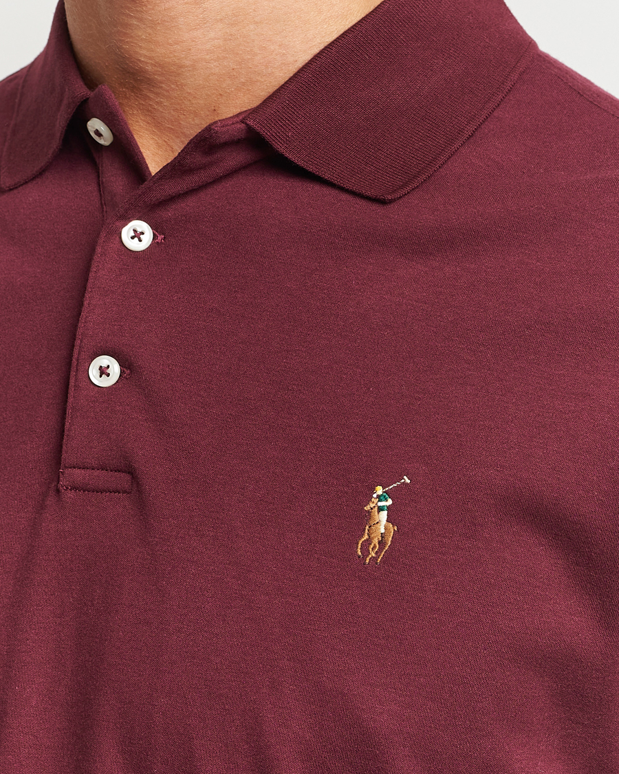 Herr | Pikéer | Polo Ralph Lauren | Luxury Pima Cotton Polo Harvard Wine