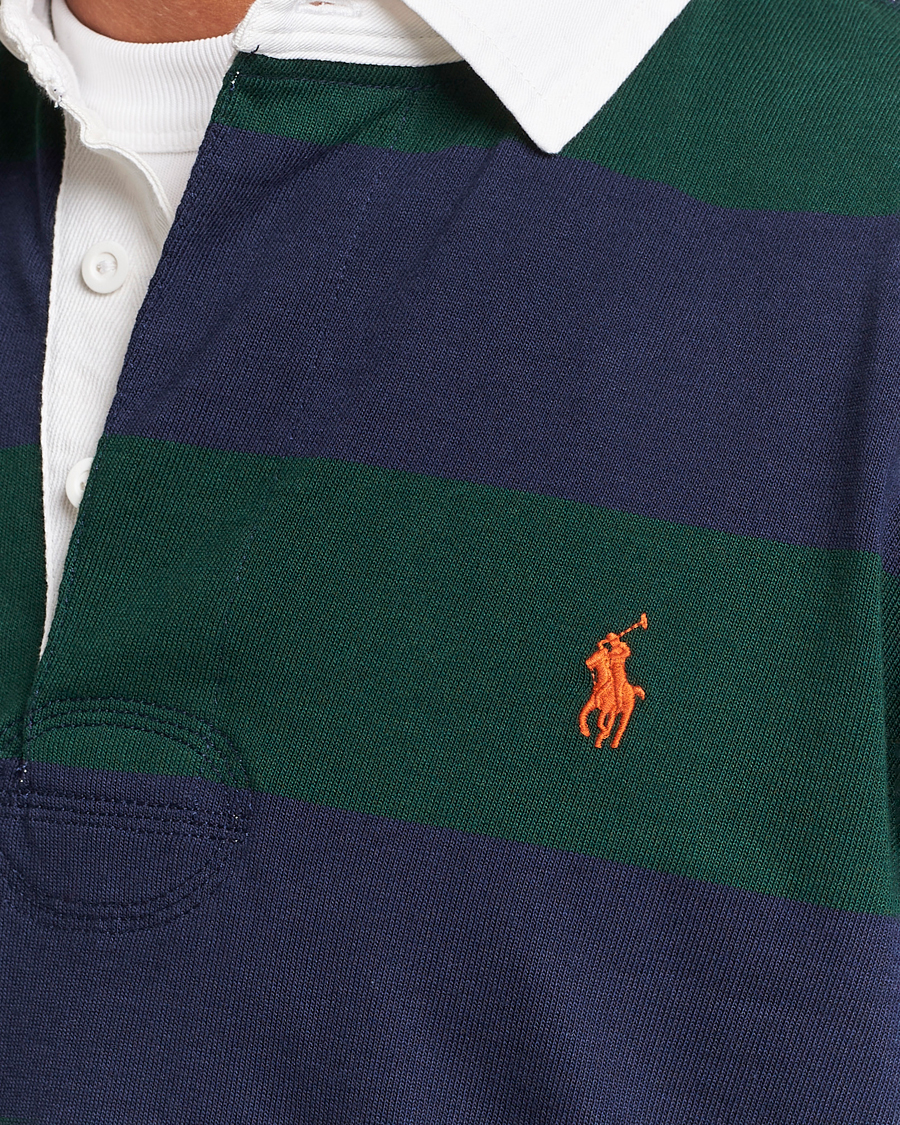 Herr | Tröjor | Polo Ralph Lauren | Jersey Striped Rugger Navy/Green
