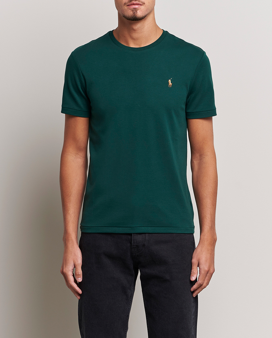 Herr | T-Shirts | Polo Ralph Lauren | Luxury Pima Cotton Crew Neck T-Shirt Hunt Club Green