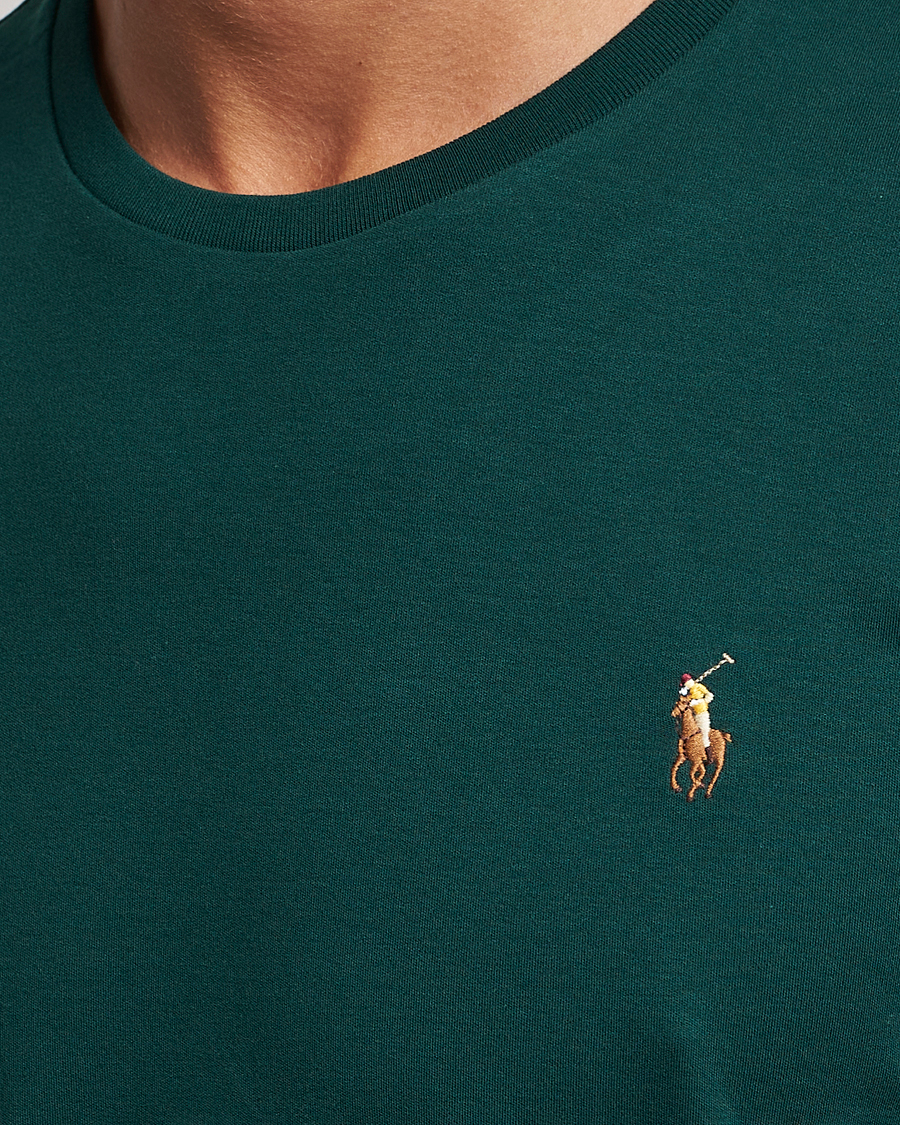 Herr | T-Shirts | Polo Ralph Lauren | Luxury Pima Cotton Crew Neck T-Shirt Hunt Club Green