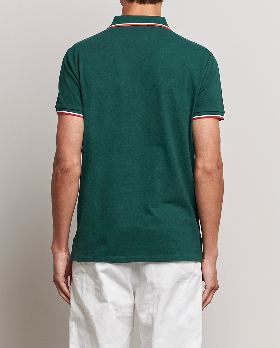 Herr | Pikéer | Polo Ralph Lauren | Custom Slim Fit Piped Polo Hunt Club Green