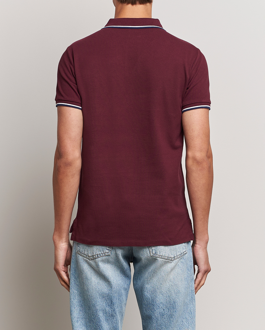 Herr | Pikéer | Polo Ralph Lauren | Custom Slim Fit Piped Polo Harvard Wine