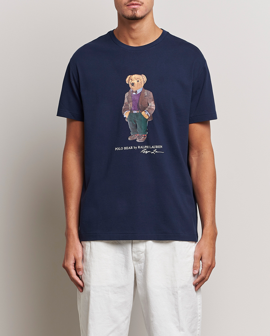 Herr | T-Shirts | Polo Ralph Lauren | Printed Heritage Bear T-Shirt Cruise Navy
