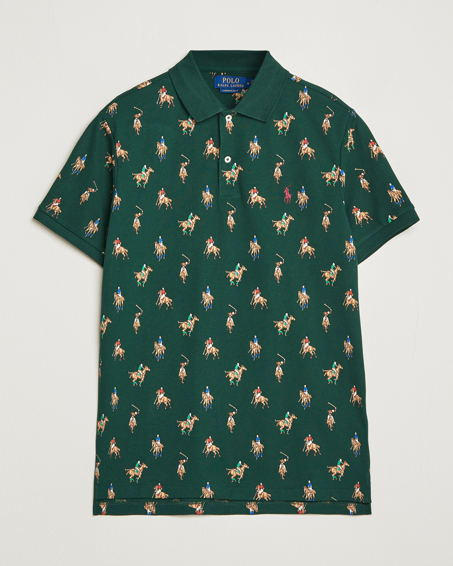Herr | Pikéer | Polo Ralph Lauren | Custom Slim Fit Game Day Polo Hunt Club Green