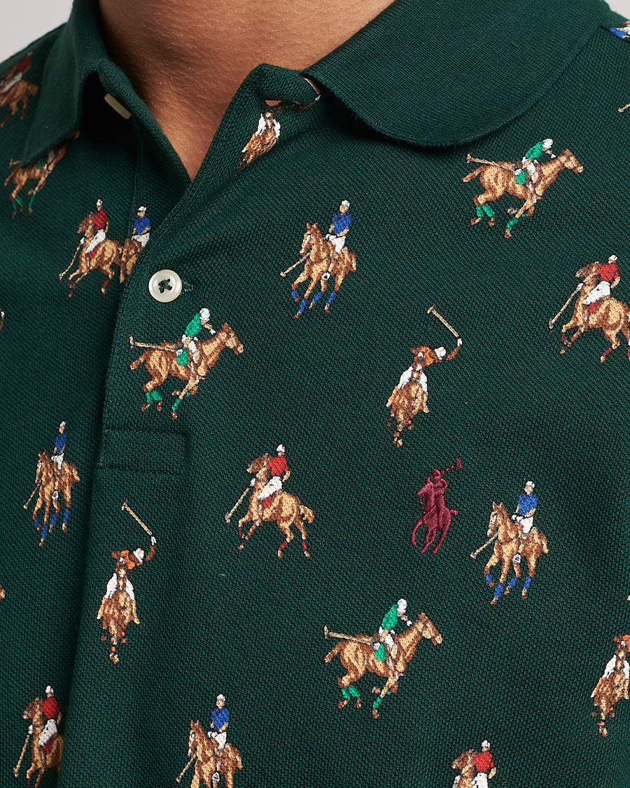 Herr | Pikéer | Polo Ralph Lauren | Custom Slim Fit Game Day Polo Hunt Club Green