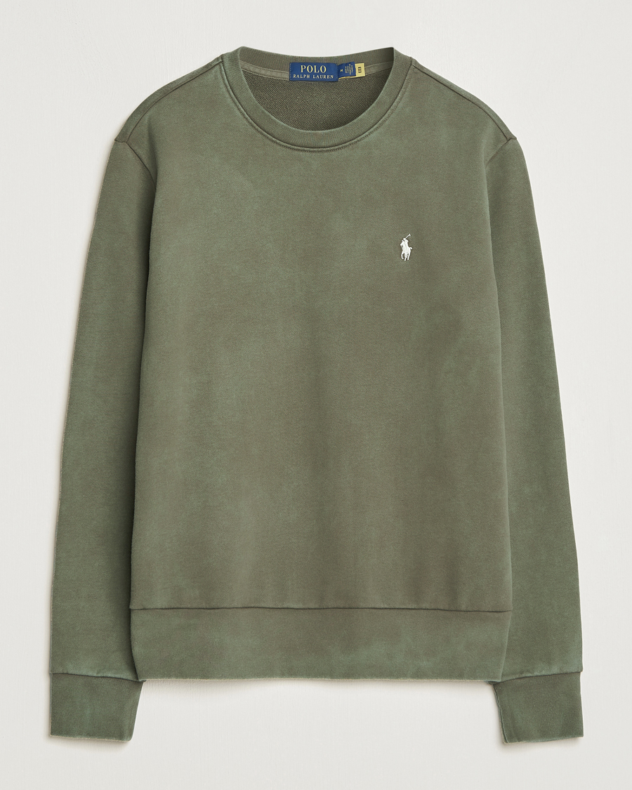 Herr | Tröjor | Polo Ralph Lauren | Loopback Terry Crew Neck Sweatshirt Defender Green