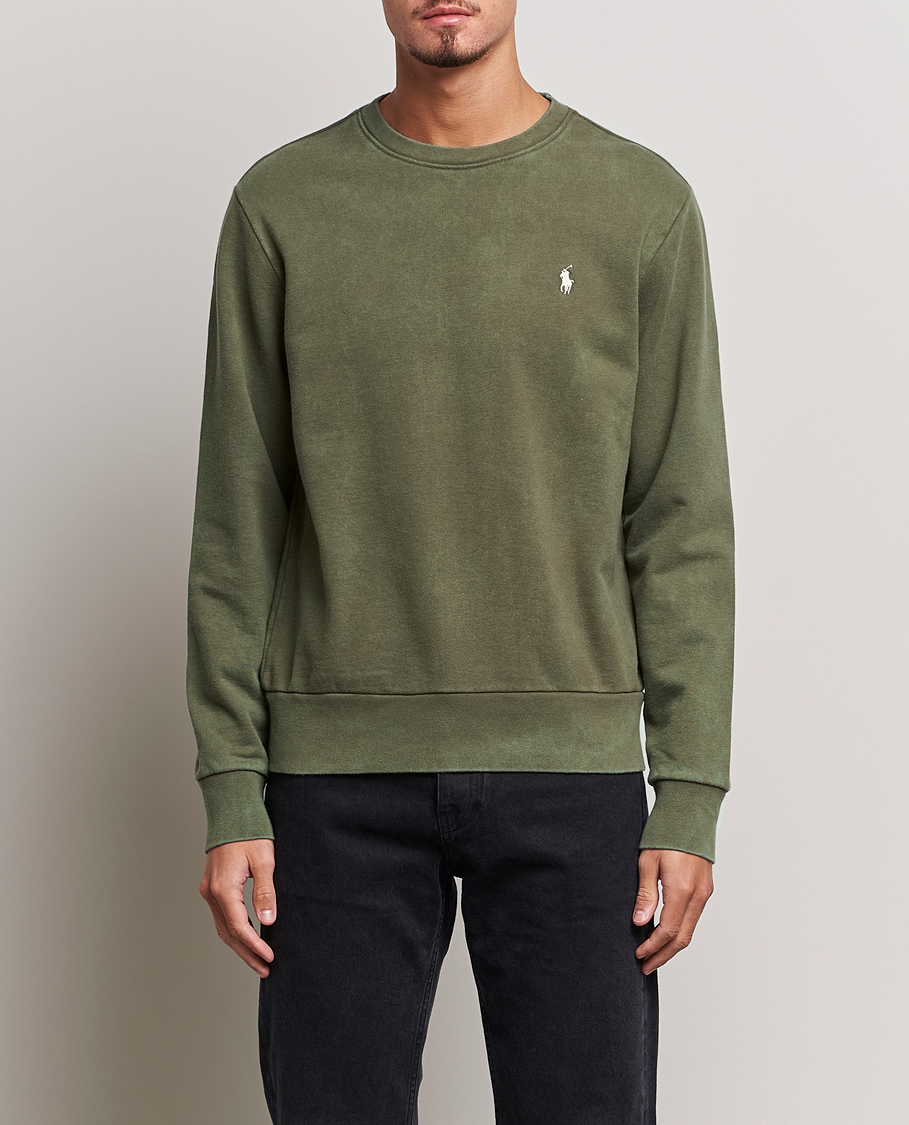 Herr | Tröjor | Polo Ralph Lauren | Loopback Terry Crew Neck Sweatshirt Defender Green