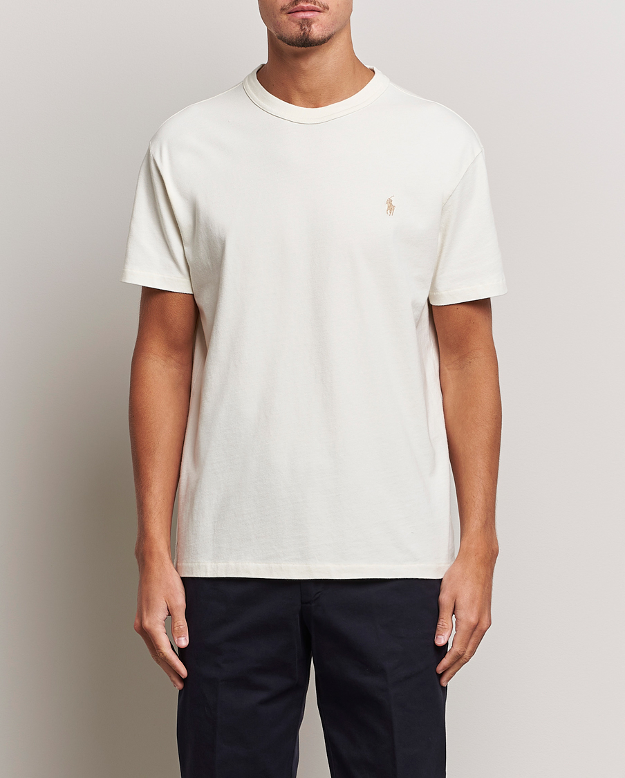 Herr | Kortärmade t-shirts | Polo Ralph Lauren | Loopback Crew Neck T-Shirt Clubhouse Cream