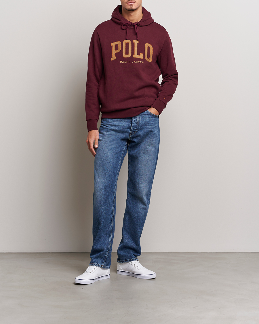 Herr | Tröjor | Polo Ralph Lauren | RL Fleece Logo Hoodie Harvard Wine