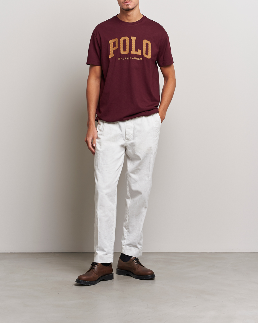 Herr | T-Shirts | Polo Ralph Lauren | Logo Crew Neck T-Shirt Harvard Wine