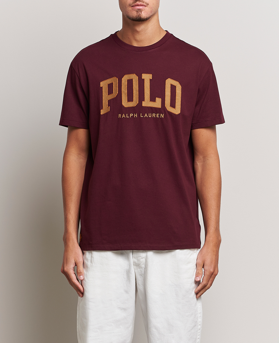 Herr | 30% rea | Polo Ralph Lauren | Logo Crew Neck T-Shirt Harvard Wine