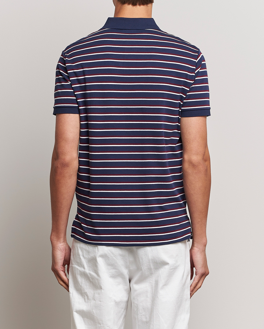 Herr | Pikéer | Polo Ralph Lauren | Luxury Pima Cotton Striped Polo French Navy/White