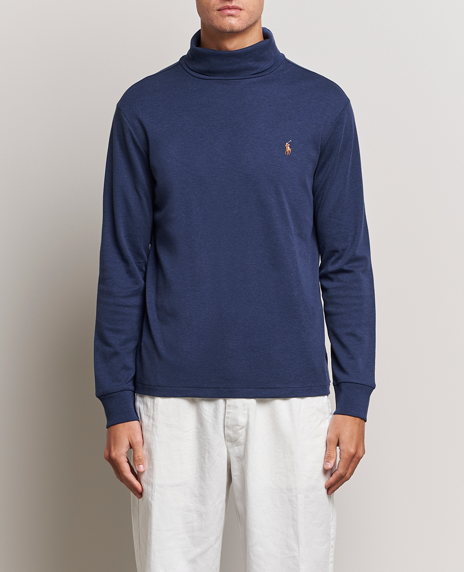 Herr |  | Polo Ralph Lauren | Luxury Pima Cotton Rollneck Spring Navy Heather