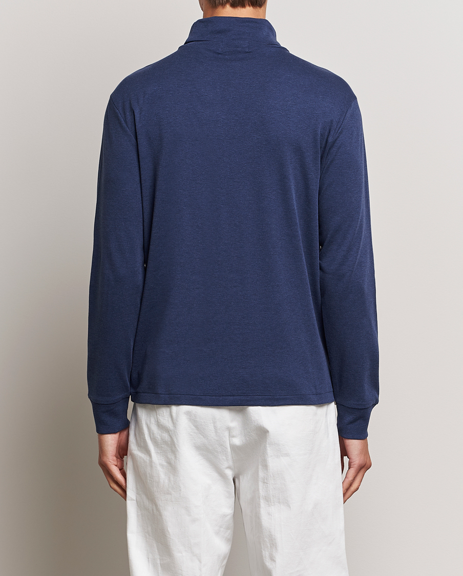 Herr | Tröjor | Polo Ralph Lauren | Luxury Pima Cotton Rollneck Spring Navy Heather