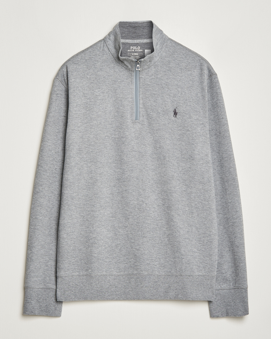 Herr | Tröjor | Polo Ralph Lauren | Tech Double Knit Half Zip Steel Heather